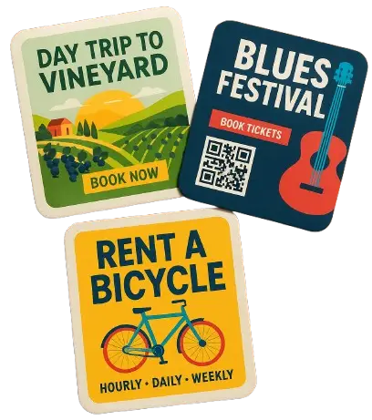 Coaster Ads in Nice, France